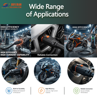 Connecteurs de moto électrique mâle/femelle 80A/160A, puissance 600V, prise de panneau verrouillable 4+10, contact en laiton, boîtier en nylon