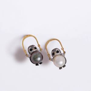 WENCHI 10166 Colgante DIY de Plata con Soporte Vacío para Perlas Redondas de 10-11mm, Collar Pingüino, Accesorios de Plata S925, Perla China - Product Image 2