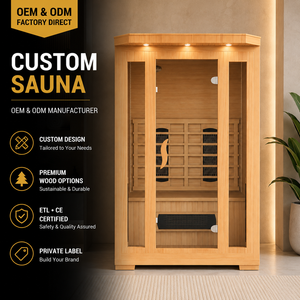 HG 1 - Cabina de Infrarrojos Seca Personalizada para Interiores con Calefacción Multizona y Cristal Panorámico para el Bienestar en el Hogar - Product Image 1