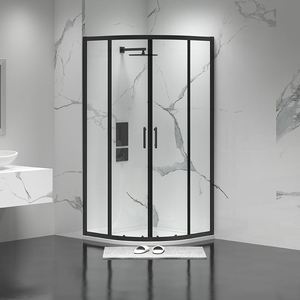 <span class=keywords><strong>Cabine</strong></span> de <span class=keywords><strong>douche</strong></span> coulissante en verre trempé <span class=keywords><strong>avec</strong></span> cadre en acier inoxydable pour hôtel - Product Image 1
