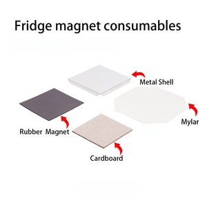 Meistverkaufte 2-Zoll-Quadrat-Kühlschrankmagnet-Herstellungsmaschine 50*50mm Quadratische Buttonmaschine Manuelle Magnetherstellungsmaschine - Product Image 5