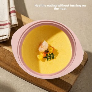 Couvercle de bol vapeur en silicone de qualité alimentaire, compatible micro-ondes, récipient personnalisé pour repas faible en gras - Product Image 5