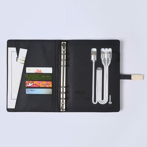 Set de Regalo Promocional Corporativo Innovador 2024, Cuaderno, Banco de Energía con Carga Inalámbrica, Lámpara con Cubierta de Cuero USB, Regalo de Navidad - Product Image 1
