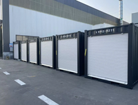 Conteneur de conception méditerranéenne pliable ou modulaire pour garage de voiture, utilisation en parking, conteneur détachable de 20 pieds avec porte à enroulement
