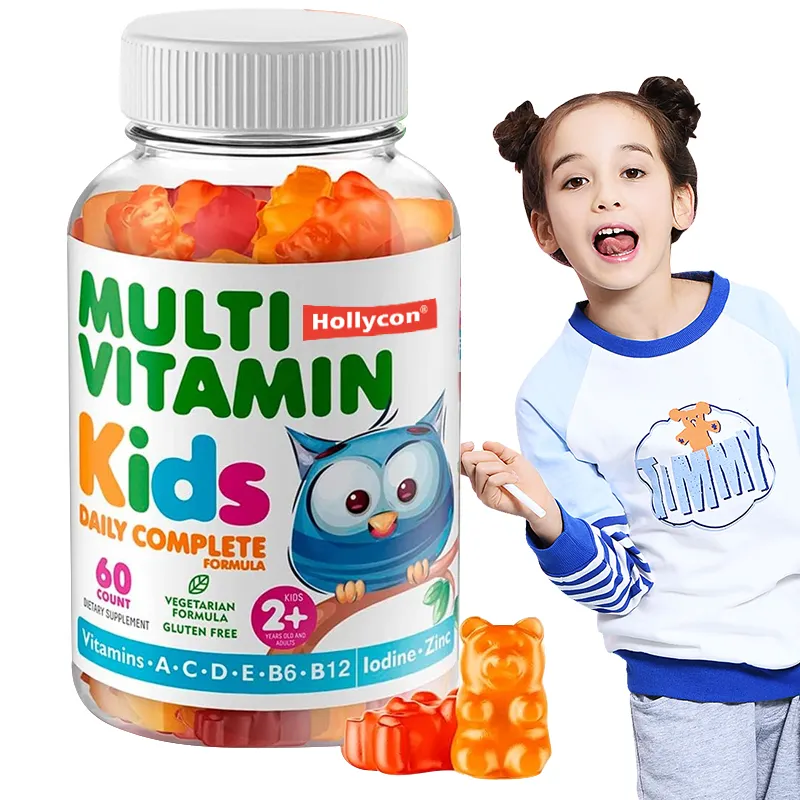 子供のためのOEM無糖グミ多ビタミングミビタミンC亜鉛キャンディー免疫システム子供のためのクマグミ