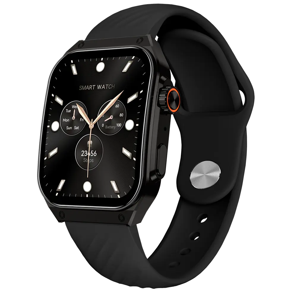 Top kualitas tinggi melengkung AM15 1.96 inci jam tangan pintar 2024 Olahraga persegi relojes jam tangan pintar dengan fungsi panggilan bluetooth