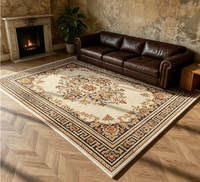 Tapis en laine oriental de style persan fait main, écologique, réversible, à motifs géométriques, techniques de tissage, 9x12, pour la prière et l'utilisation en voiturette de golf