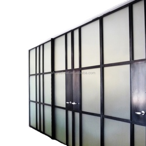 Custom Franse Dubbele Stalen Glazen Toegangsdeur Met Side Lite En Fix Window - Product Image 5