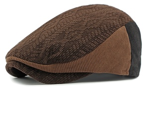 Venta al por mayor de encargo de los hombres de moda Coreana de punto boina <span class=keywords><strong>sombrero</strong></span> Unisex Casual invierno 100% poliéster/algodón gorra plana diseño Retro británico - Product Image 5