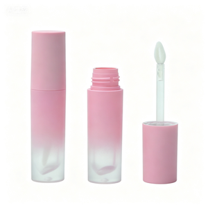 Tubos de Brillo Labial Vacíos de Lujo con Etiqueta Privada Personalizada, en Degradado Rosa, Verde y Amarillo, con Aplicador de Varita - Product Image 2