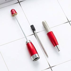 ปากกาลูกลื่นโลหะขนาดพกพาแบบ DIY ประดับลูกปัด ปรับแต่งได้ พร้อมโลโก้ - สำหรับสำนักงานและนักเรียน - Product Image 4