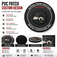 Étiquette en caoutchouc personnalisée avec logo 3D, patch de sécurité, patch en PVC imprimé à coudre pour chapeaux et vêtements