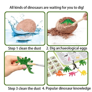 Nuovo Prodotto 2023: Kit Creativo per Bambini per Scavare Uova di Dinosauro, Giocattolo Educativo in Plastica Fai-da-Te - Product Image 2