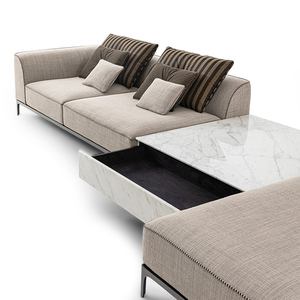 Set di Divani Modulari di Lusso Moderni in Stile Italiano, Divano in Tessuto su Misura per Appartamenti, Hotel e Soggiorni - Product Image 4