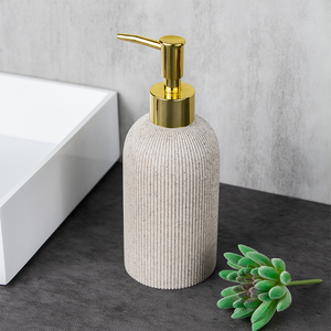 Distributeur de savon manuel à rayures verticales, distributeur de savon mousse pour les mains à usage domestique - Product Image 1