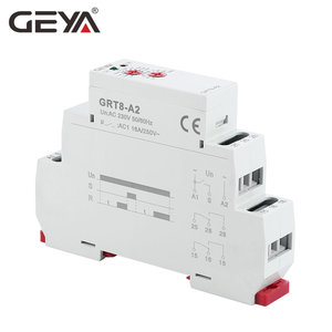 12Volt Relay thương hiệu Trung Quốc Relay 12V Geya Din Rail GRT8-A2 AC/DC12V-240V chậm trễ trên Relay thời gian chậm trễ chuyển đổi - Product Image 5