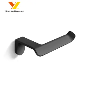 <span class=keywords><strong>Porte</strong></span>-<span class=keywords><strong>papier</strong></span> hygiénique et mouchoir <span class=keywords><strong>mural</strong></span> moderne en alliage de zinc en noir pour hôtels - Product Image 1