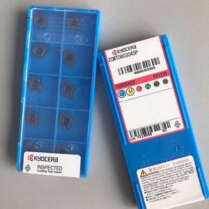 Plaquettes en carbure revêtues de PVD carrées Kyoceras ZCMT080304SP PR1225, outils de tournage CNC personnalisés OEM pour le traitement de l'acier - Product Image 4