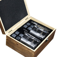 Cubitos de Hielo para Enfriar Whisky con Forma Personalizada, Piedras de Enfriamiento de Madera, Estilo Simple, en Caja de Regalo, Accesorios de Bar
