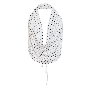 Viviblook D26TP190 Women Summer Vest New Polka Dot Print Sexy Sleeveless Halter Swinging Collar <b>Backless</b> Lace Up Tank <b>Top</b> - Product Image 6