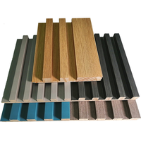 Échantillon gratuit, vente chaude, panneau mural en bois massif, panneau rond de petite taille en bois écologique co-extrudé, décoration intérieure, plafond, hôtel
