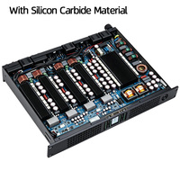Amplificateur de puissance 4x2000W classe D en 8 ohms avec matériau en carbure de silicium et écran couleur TFT EN12004