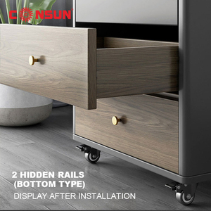 <strong>Full</strong> <strong>Extension</strong> Soft Closing Close Undermount Concealed <strong>Drawer</strong> <strong>Slide</strong> - Product Image 3