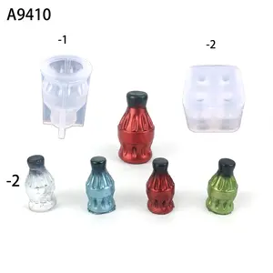 A9410 3D nước giải khát chai bình Silicone Khuôn Nhựa Bình xi măng trang trí bê tông cột khuôn mẫu