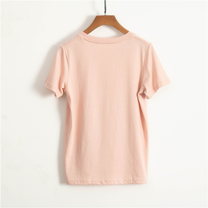 Tshirts de couleur personnalisés bon marché Fabricants de vêtements pour femmes <span class=keywords><strong>T</strong></span>-shirts d'outre-mer <span class=keywords><strong>T</strong></span>-shirts vierges - Product Image 5