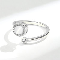 Opal-Drehring für Damen, verstellbarer Zeigefingerring, Nischen-Design, schlicht und modisch, vielseitiger Schmuck, Großhandel