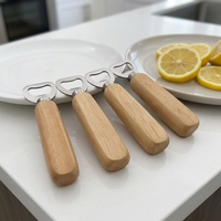 Décapsuleur en bois personnalisé en gros avec logo gravé au laser - Outil de bar et cadeaux de mariage
