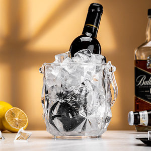 Seau à glace réutilisable <span class=keywords><strong>en</strong></span> acrylique transparent, bac à <span class=keywords><strong>champagne</strong></span>, vin, bière, boissons, sans BPA, pour hôtel, bar, buffet, KTV, fête - Product Image 4