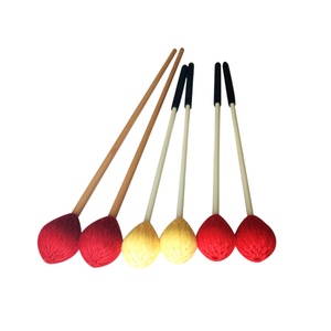 Marimba professionnel maillets accessoires d'instruments de musique laine colorée enveloppé poignées en bois d'érable bâtons de <span class=keywords><strong>xylophone</strong></span> marteaux - Product Image 5