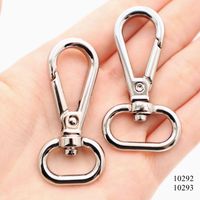 Mousqueton pivotant de luxe robuste en alliage de zinc de 47 mm avec anneau carré intérieur de 10 mm, fermoir mousqueton couleur bronze pour sangle de sac