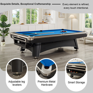 Mesa de billar de torneo de fábrica de 30 años, mesa de billar popular para Snooker para clubes de billar de Filipinas o mesa de billar - Product Image 2