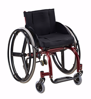 Fauteuil roulant manuel pliable pour le sport avec cadre en alliage d'aluminium, roues de 24 pouces pour personnes âgées, handicapées, mobilité et indépendance