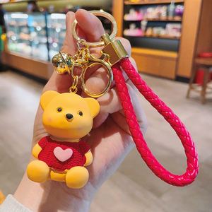 Porte-clés Ourson Cœur d'Amour pour Couple, Charme de Sac Mignon pour Femme - Product Image 2