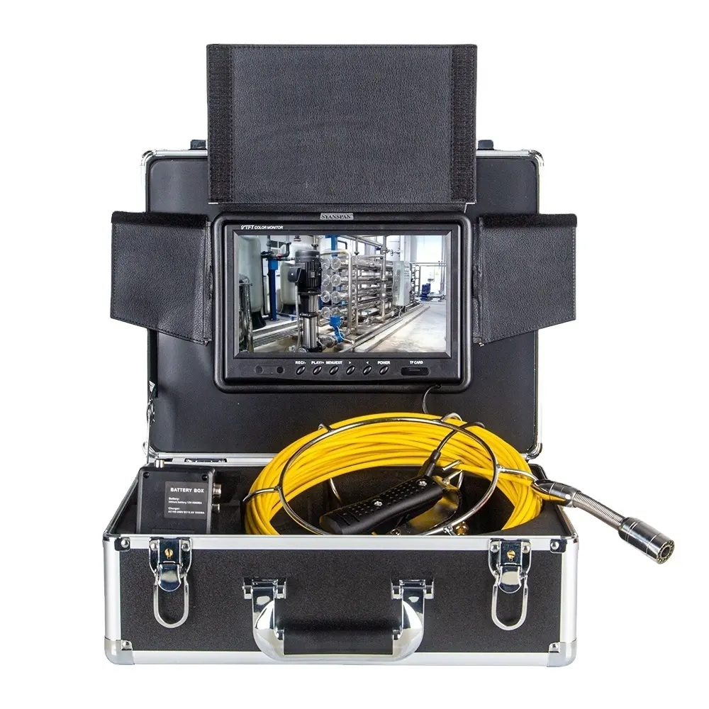 Factory Price 4500 mAh Battery Capacity HD Sreen 50 M Pipeline Camera Industrial Drain Sewer Pipe Inspection Camera Endoscope