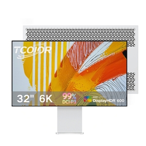 办公显示器 32 英寸 6k 液晶显示器 可调节人体工学支架 VESA 安装 低蓝光模式 无闪烁 适合设计和编辑 - Product Image 1