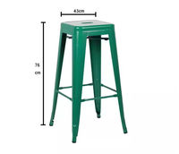 Vente directe d'usine SHENGTAI, tabourets de bar à domicile en métal solide sans dossier, couleur personnalisée, durables, usage commercial