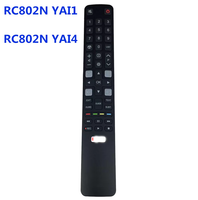 Mando a distancia original de la serie TCL RC802N para TV inteligente TCL para YAI1 YAI4 YLI3 YLI2 YUI2 YUI1 433MHz frecuencia automática fija
