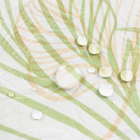 Nappe en plastique PEVA à imprimé floral personnalisé OEM ODM, avec support en flanelle, imperméable, résistante à l'huile, écologique, taille personnalisée, marchés US et UE