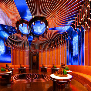 Barra de <span class=keywords><strong>Bar</strong></span> de Diseño Europeo, Verde, para Club Nocturno, de Piedra Artificial, con Iluminación RGB, en Forma de Barco, con Altura de Barra - Product Image 2