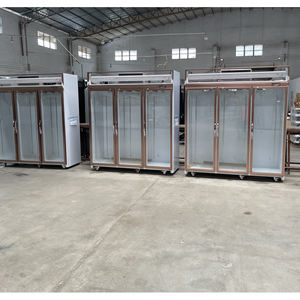 Réfrigérateur commercial vertical à température unique, 3 portes vitrées, grand refroidisseur de boissons, utilisé dans les supermarchés pour les boissons fraîches - Product Image 6