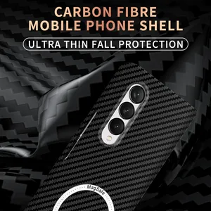 Étui magnétique de luxe en fibre de carbone pour <span class=keywords><strong>Samsung</strong></span> Z Fold 5 4 3 <span class=keywords><strong>2</strong></span> Z Flip 4 3 <span class=keywords><strong>ZFold</strong></span> Fold4 Fold5 Cover - Product Image 6