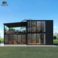 Maisons conteneurs pliantes contemporaines en acier DYCE1, villas préfabriquées, appartements, bureaux, hôtels, écoles, hôpitaux, matériau en panneaux sandwich