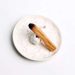 Pengharum Ruangan Aroma Porselen dengan Gantungan Besi Kreatif Baru, Tempat Dupa Minyak Esensial Bentuk Cangkir Sup - Product Image 5