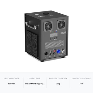 Machine à étincelles froides 800W sans fil DMX pour effets de scène et événements, noir et blanc - Product Image 5