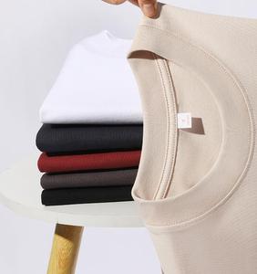 T-shirt da uomo personalizzabile con logo, 300 grammi, pesante, 100% cotone, girocollo, casual, taglie forti, vestibilità ampia, a manica corta - Product Image 3