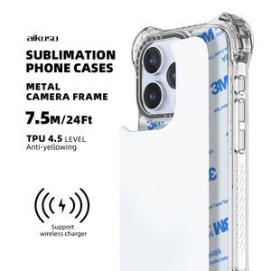Fundas para Teléfono 2D para Sublimación, Fundas Transparentes con Imán para Personalizar, Fundas de TPU 3D para Sublimación para iPhone 16 15 14 13 Pro Max - Product Image 1